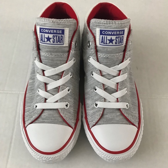 Converse SZ 2 Junior Chuck Taylor All Star Madison Court Sneaker Gray NEW - Picture 2 of 11